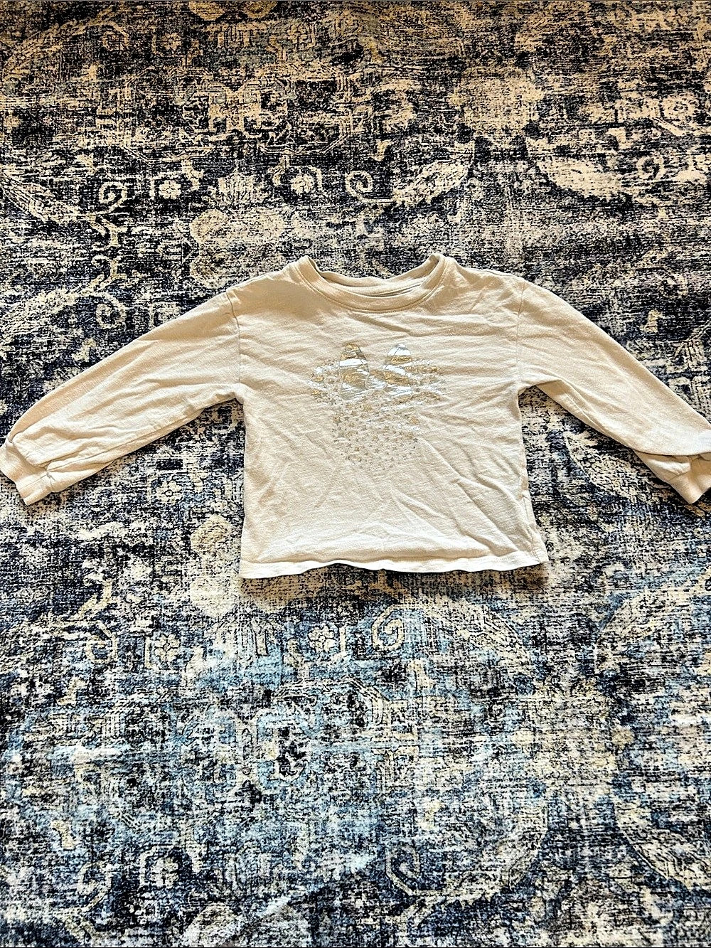 Gap Disney Graphic Long Sleeve Tee Cream Baby 4 Years